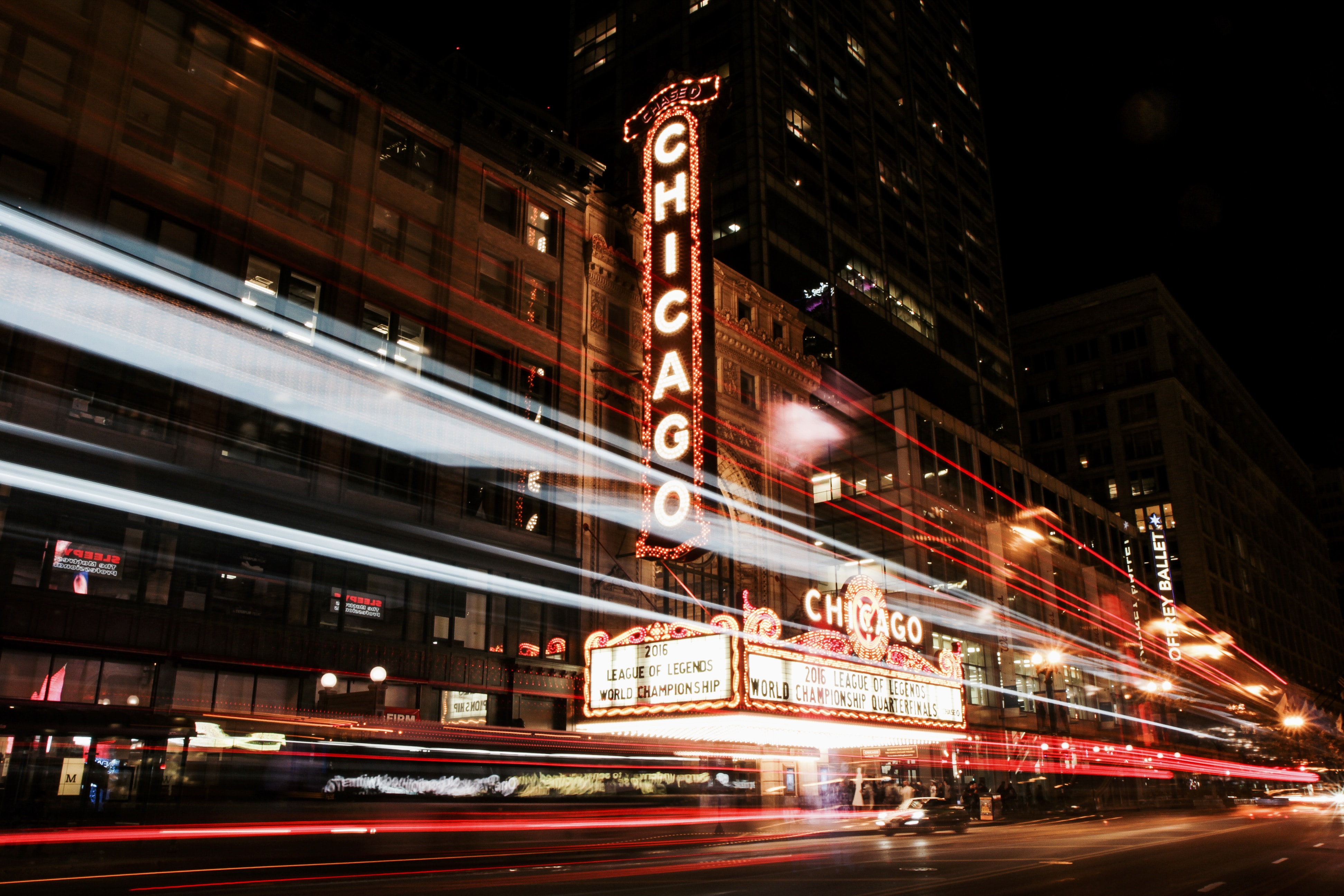 Chicago streetscape in the Loop