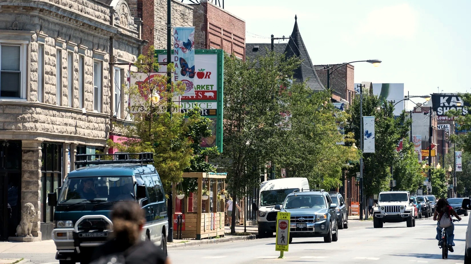 Avondale Chicago neighborhood streetscape