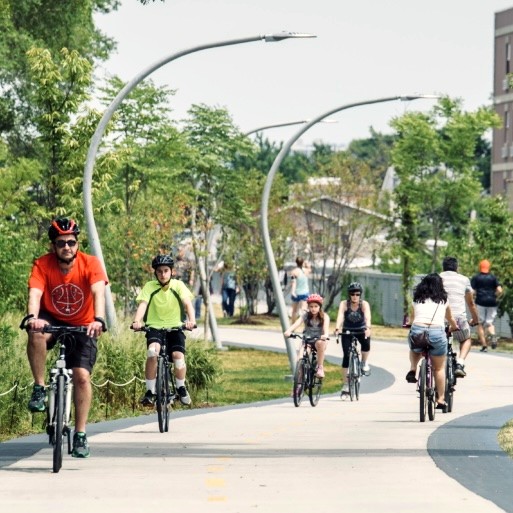 The 606 Bloomingdale Trail near Bucktown