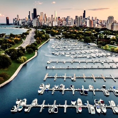 Diversey Harbor in Lincoln Park