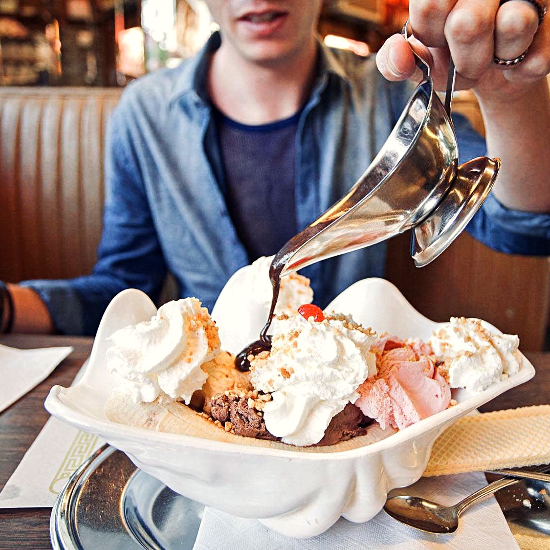 Margie's Candies ice cream sundae