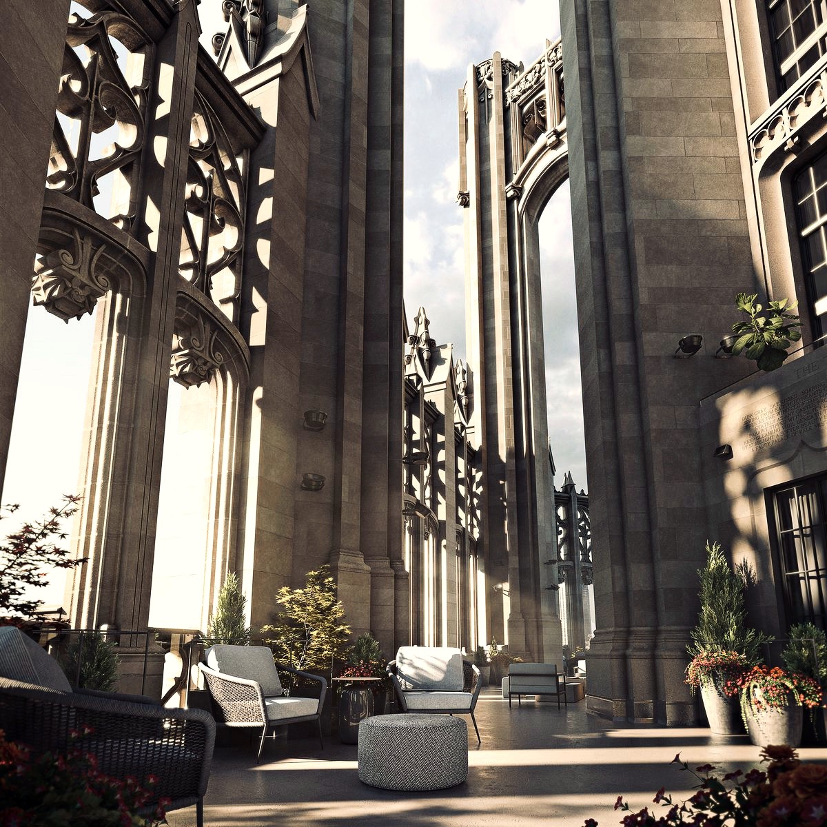 Tribune Tower near Streeterville